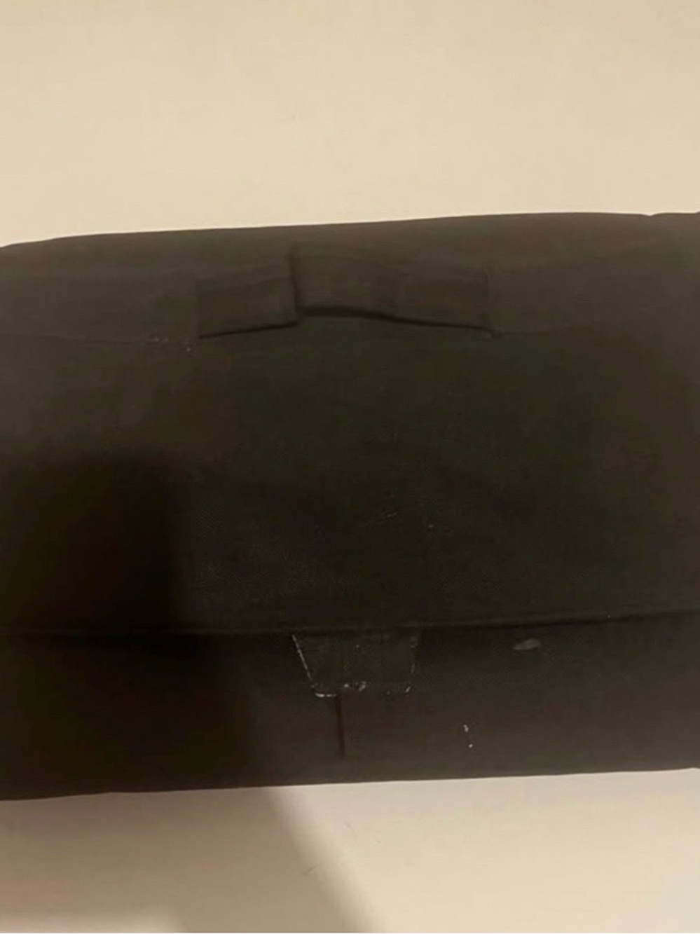 Men's Black Canvas Messenger Bag